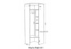 «Ольга-Сатин» Шкаф угловой №9.2 с зеркалом