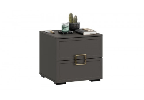 «Стелла» тумба  прикроватная - 402.03 Серый вулкан, Фон серый