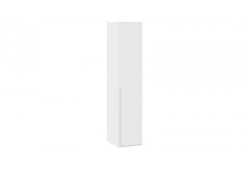 Шкаф для белья (580) с 1 глухой дверью «Порто» Белый Жемчуг, Белый софт