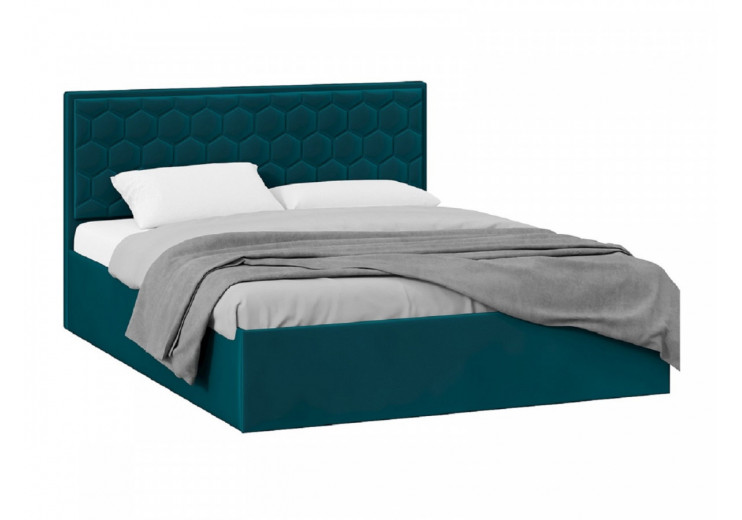 Кровать без ПМ «Порто» (без подъемного механизма) Велюр Confetti Izumrud