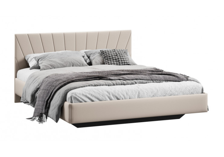 Кровать без ПМ «Эвори» Тип 1 (без подъемного механизма) Велюр Confetti Cream
