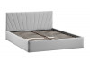 Кровать с ПМ «Эвори» Тип 1 (с подъемным механизмом) с заглушиной Велюр Confetti Silver