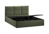 Кровать с ПМ «Стелла» Тип 1 с заглушиной Микровелюр Jercy Deep Green