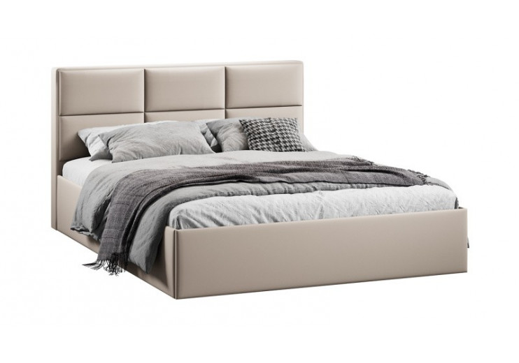 Кровать с ПМ «Стелла» Тип 1 с заглушиной Велюр Confetti Cream