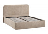 Кровать с ПМ «Тиффани» Тип 1 с заглушиной Микровелюр Wellmart Dark Beige