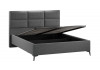 Кровать с ПМ «Делана» (с подъемным механизмом) Микровелюр Jercy Graphite