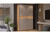 Шкаф-купе с 2 глухими дверями «Оскар Скания» Ручка серебро, Дуб Крафт золотой, Кашемир, Дуб тортугга