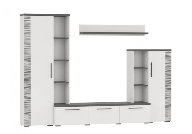 Гостиная ДУБЛИН Артикул: 6-576 (белый/графит)
